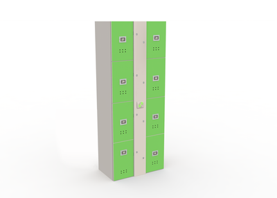 Блоки шкафов-локеров серии «LL 08A» Блоки из восьми шкафов - локеров для персонального использования