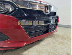 Защита радиатора Honda Accord X 2019- black низ (4 части)