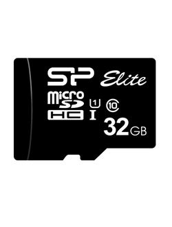Карта памяти Silicon Power Elite microSDHC 32Gb UHS-I + адаптер,SP032GBSTHBU1V10SP