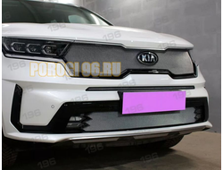 Защита радиатора для KIA Sorento 2020- chrome верх