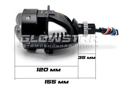Билед модули Aozoom Z1 Black King Kong Laser 2025 Original 3.0 дюйма, 2 чипа, 5500K, 12V, 55W/75W, крепление 3R и гаечное (комплект, 2шт)
