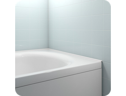 Акриловый плинтус бордюр для ванной BNV СВ12 0.6х12х750мм Белый правый