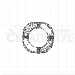 Штамп якорь в полоску