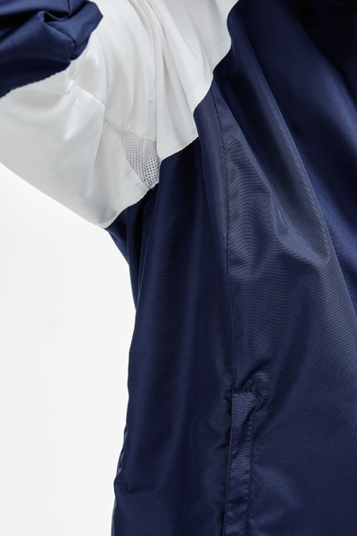 APIKA ветрозащитный тренировочный спортивный костюм ярко-синий с белым