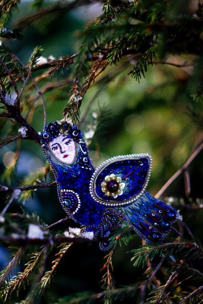 Брошь "Сирин"