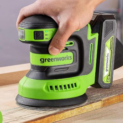 Эксцентриковая шлифмашина аккумуляторная Greenworks OS325, 24V