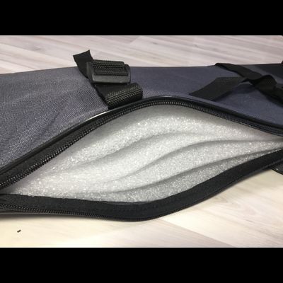 Комплект накладок на сиденья с сумкой 86*20 см ткань графит