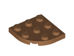 Plate, Round Corner 3 x 3, Medium Nougat (30357 / 6252194)