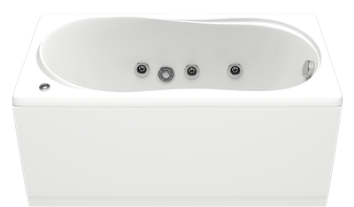 Акриловая гидромассажная ванна BAS Лима 130х70