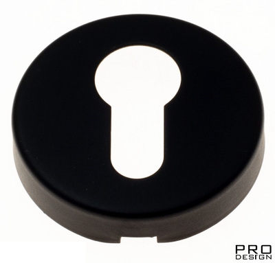 Накладка под цилиндр на круглом основании Fratelli Cattini CYL-7 NM матовый черный 2 шт.