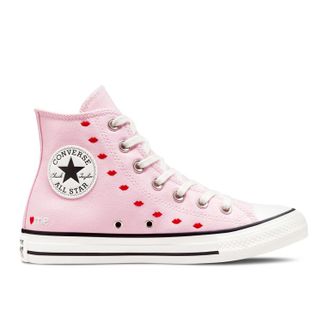 Кеды Converse Chuck 70 Embroidered Lips Pink розовые женские