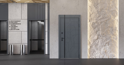 Стальная дверь   Forest с зеркалом