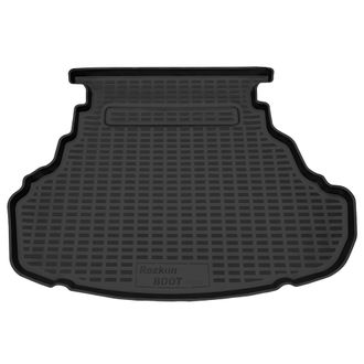 Коврик в багажник пластиковый (черный) для Toyota Camry (14-18)  (Борт 4см)