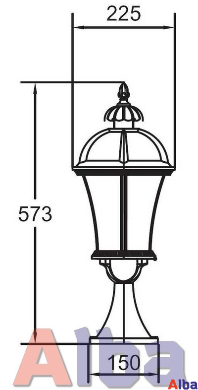 Rome L 95204 Gb Парковый светильник