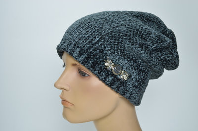 шапка женская вязаная микровискоза