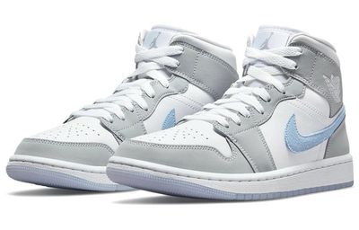 Air jordan 1 mid wolf grey best sale