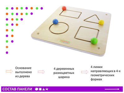 Панель "Геометрические скользящие фигуры"