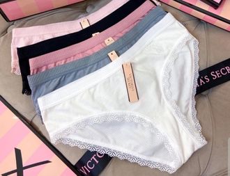 Трусики Victoria's Secret хлопок. Нижнее белье Виктория Сикрет ...