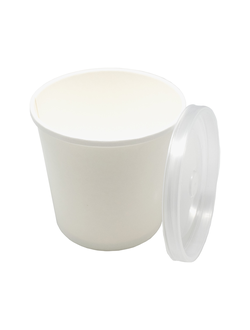 Супник с прозр. крышкой (БЕЛЫЙ), 250мл