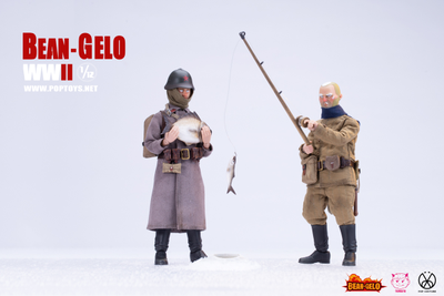 Красноармеец-рыбак Ефим - КОЛЛЕКЦИОННАЯ ФИГУРКА 1/12 scale Bean Gelo Series fisherman Lim Yefu Deluxe Ver (BGS027) - POP COSTUME