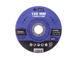 Круг отрезной по металлу FTL Expert 125 х 1,6 х 22,2 мм A46TBF Ferrline, 8603