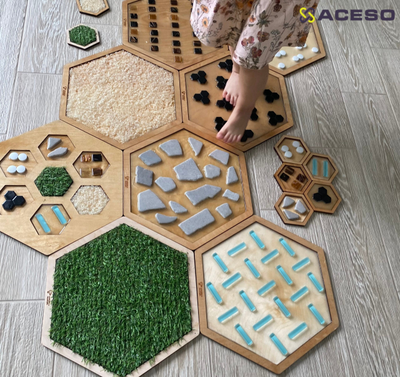 «Травка» – Элемент тактильной дорожки «Соты»