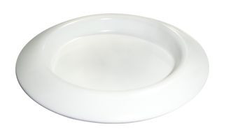 Подсвечник тарелка белая металлическая