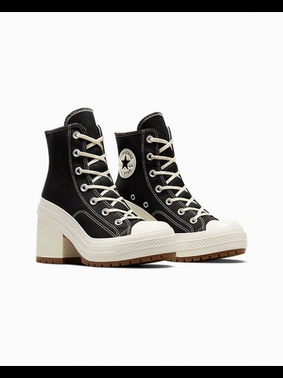 Кеды Converse De Luxe Heel высокие черные женские