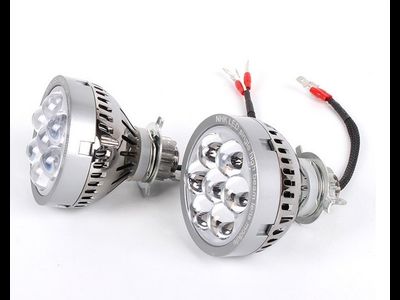 Светодиодные модули LED дальнего света с ДХО (DRL), H7/H4, 21Вт, универсальный, с ходовым огнем (комплект, 2шт)