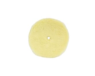 Мягкий полировальный диск из натуральной овчины, диаметр 130/145 мм, жёлтый BW150M