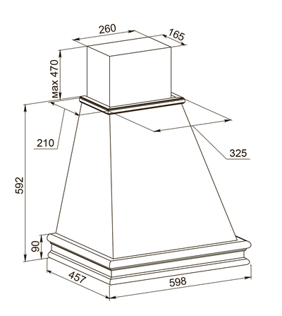 Вытяжка Виктория Vialona Cappe 60 схема