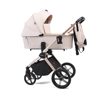 Коляска 2в1 Peppy Monaco 2025 Beige GP, рама беж