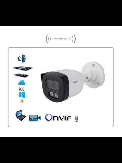 Novicam™ OPEN 23M - уличная пуля IP видеокамера 2 Мп с микрофоном ver.1301 встроенное ночное видение, фиксированный объектив 2.8 мм. (горизонталь 101,2°, вертикаль 54,5°),  (UltraView)