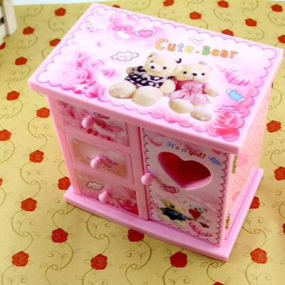 Шкатулка музыкальная с балериной для бижутерии "Шкафчик"