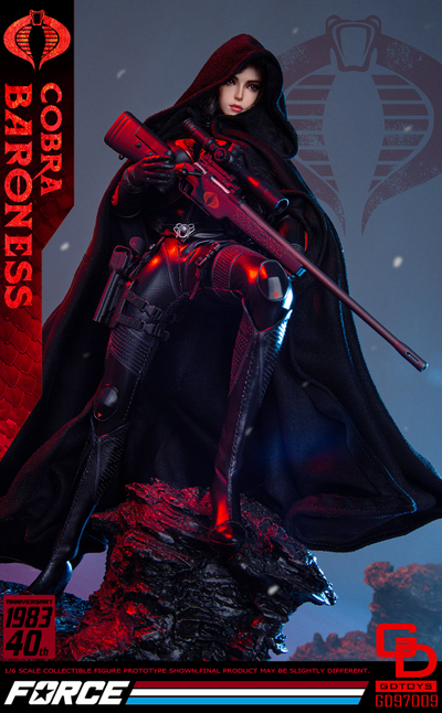 Баронесса  (G.I.Joe Series)  - Коллекционная ФИГУРКА 1/6 scale Cobrа Baroness (GD97009) - GDTOYS