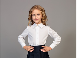 Д 5066 Блузка для девочки длинный рукав Классика р.122-170