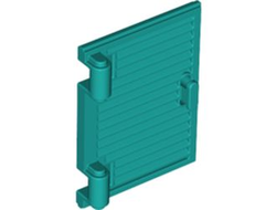 Shutter for Window 1 x 2 x 3 with Hinges and Handle, Dark Turquoise (60800a / 6347661)