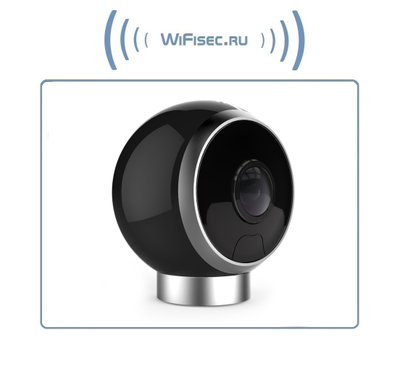 Стриминговая IP WiFi видеокамера, панорама 360 градусов (он-лайн трансляция), хранение в облаке 1 сутки,  Ultra HD 4К
