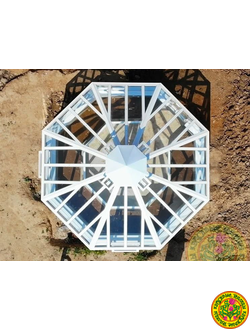 Базовая комплектация восьмигранной оранжереи – теплицы БРИТАНИКА теплица оранжерея из стекла