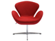 SWAN CHAIR красный кашемир