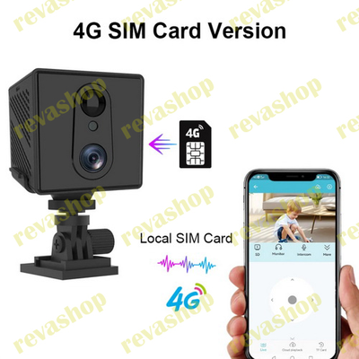 мини-камера видеонаблюдения, 4G, 3000 мАч, 3 Мп, 1080P Full-HD, функция ночного видения, мини-камера