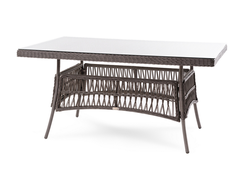 Плетеный стол CANNES 150 см из искусственного ротанга