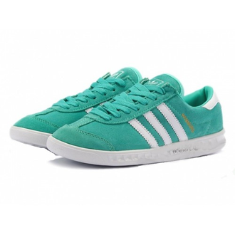 Adidas Hamburg Suede Turquoise White (37-41) Арт.011МF