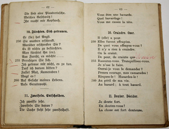 Отто Е. Малый немецко-французский разговорник для молодежи. Strasbourg: Imprimerie strasbourgeoise, 1875.