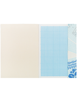 Бумага масштабно-координатная OfficeSpace, А3 10л., голубая, в папке