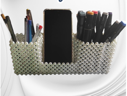 Органайзер из бусин “Белый Глянцевый”