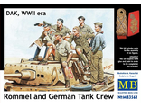 Сборная модель: (Master Box MB3561) Роммель и немецкий танковый экипаж, DAK WWII