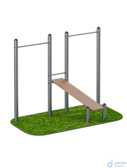 Скамья для пресса с турником (эконом)