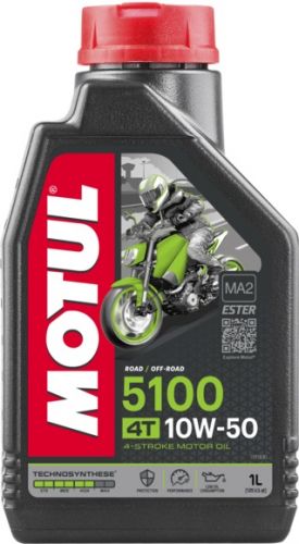 Масло моторное для 4-x тактных двигателей Motul 10W50 5100 4T SM/MA2 - 1 Л (104074)