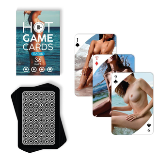 7354585 ИГРАЛЬНЫЕ КАРТЫ HOT GAME CARDS ПЛЯЖ, 36 карт, 18+